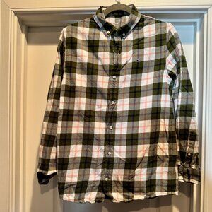 Vineyard Vines Boys' Vineyard Flannel Plaid Shirt – Sz XL